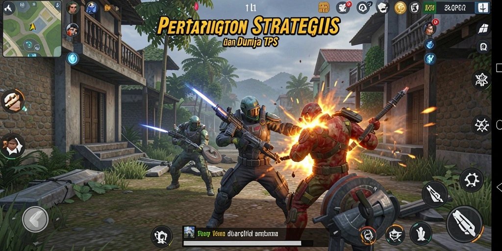 Tampilan gameplay mendebarkan dari 8QR dengan aksi TPS yang intens.