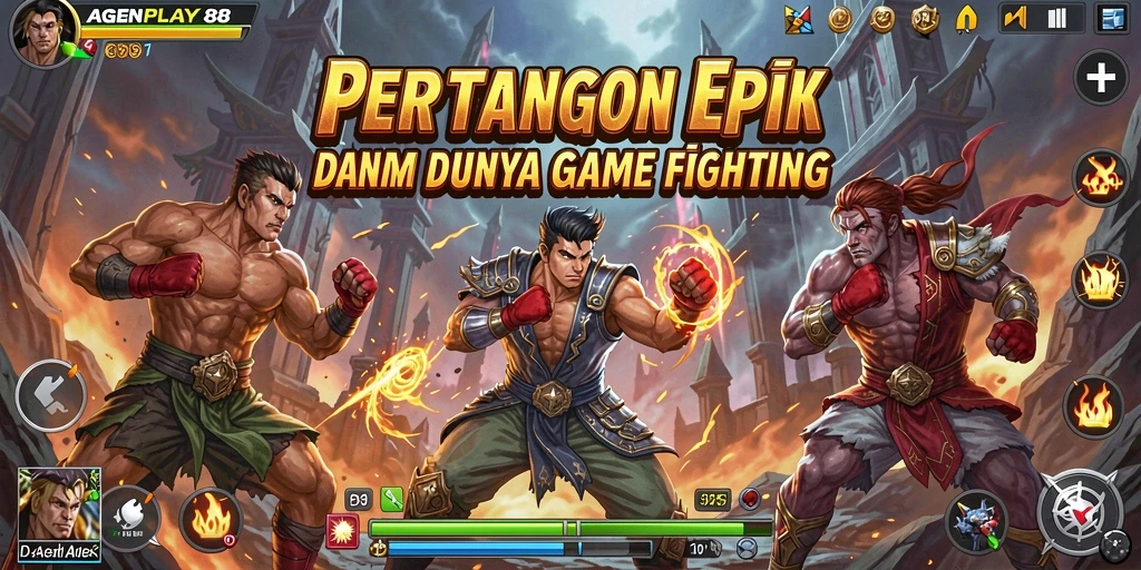 Tampilan gameplay AGENPLAY88 dengan aksi pertarungan yang intens.