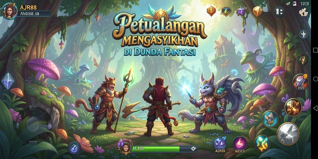 Tampilan gameplay menarik dalam AJR88 menunjukkan petualangan seru.
