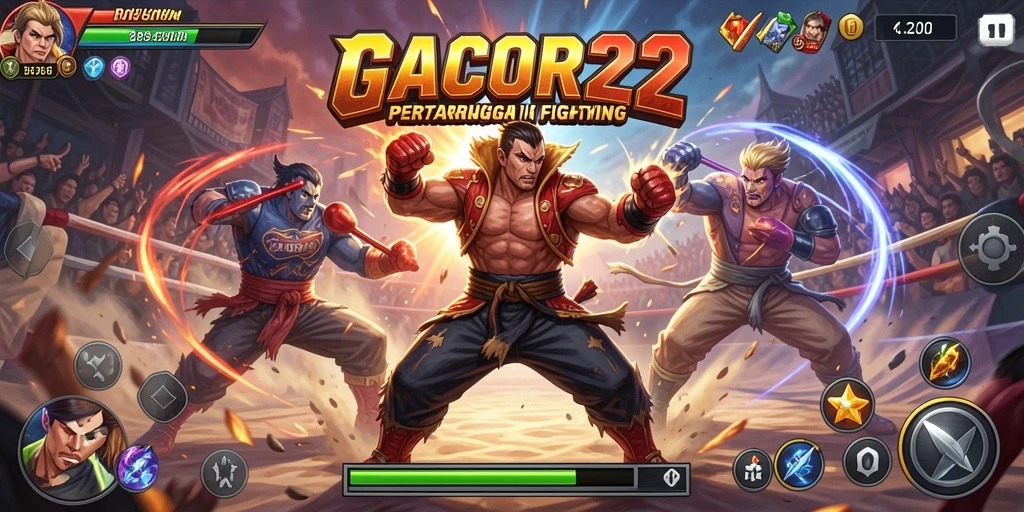 Tampilan gameplay GACOR22 yang menegangkan dan penuh aksi.