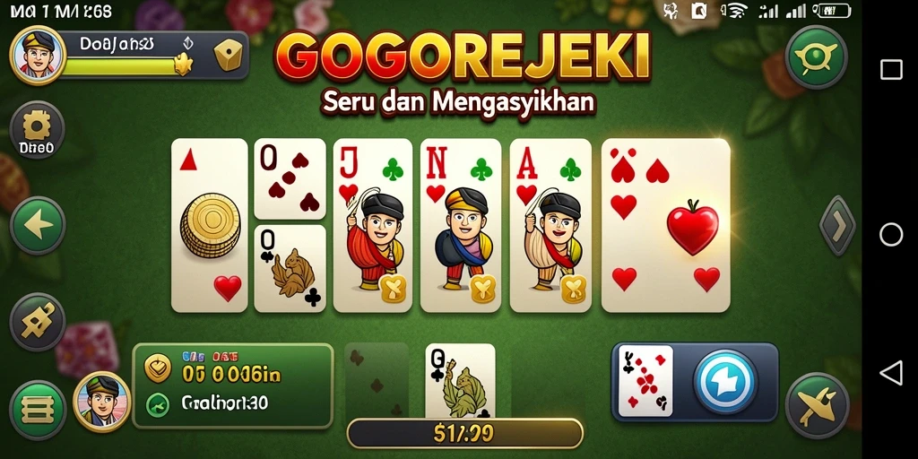 Tampilan gameplay Domino GOGOREJEKI yang menyenangkan dan interaktif.
