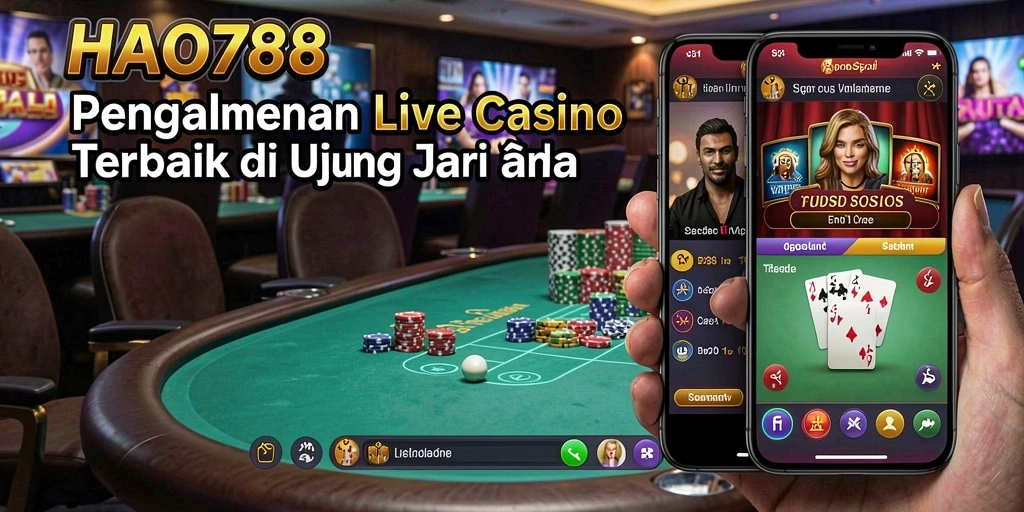 Tangkapan layar HAO788 menunjukkan gameplay Live Casino yang mendebarkan.