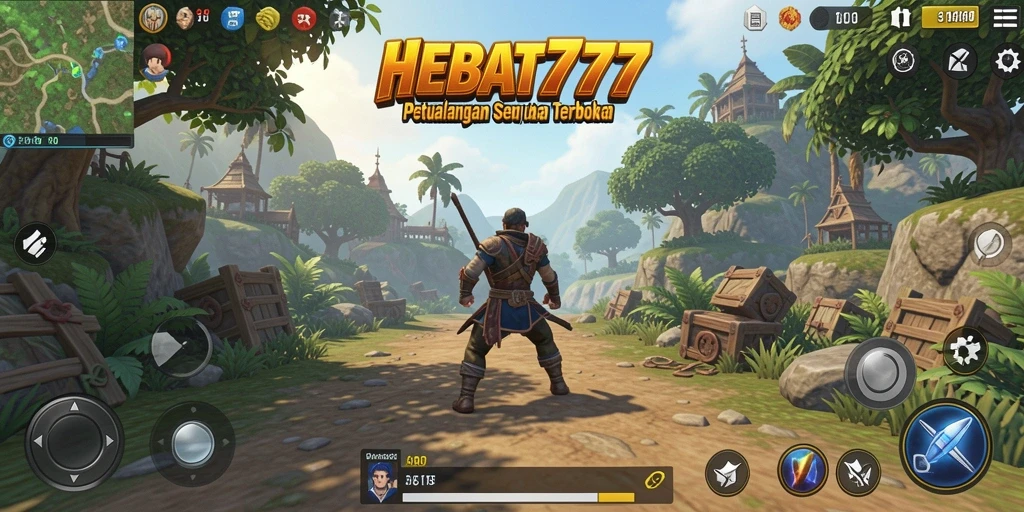 Tampilan menarik dari gameplay HEBAT777 di dunia Open World.