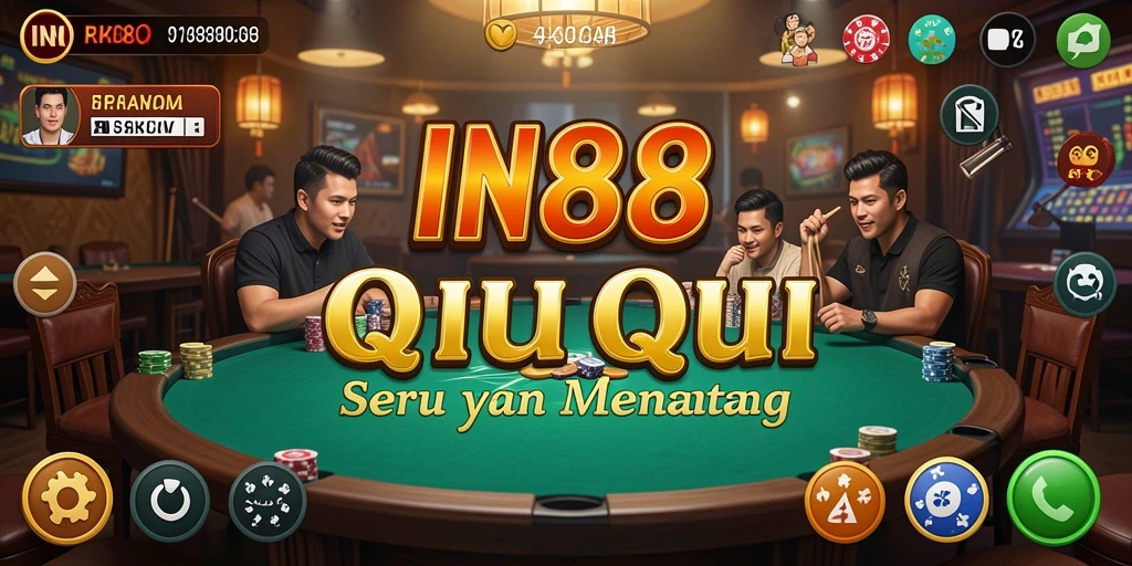 Screenshot gameplay QiuQiu IN88 yang menampilkan keseruan permainan.