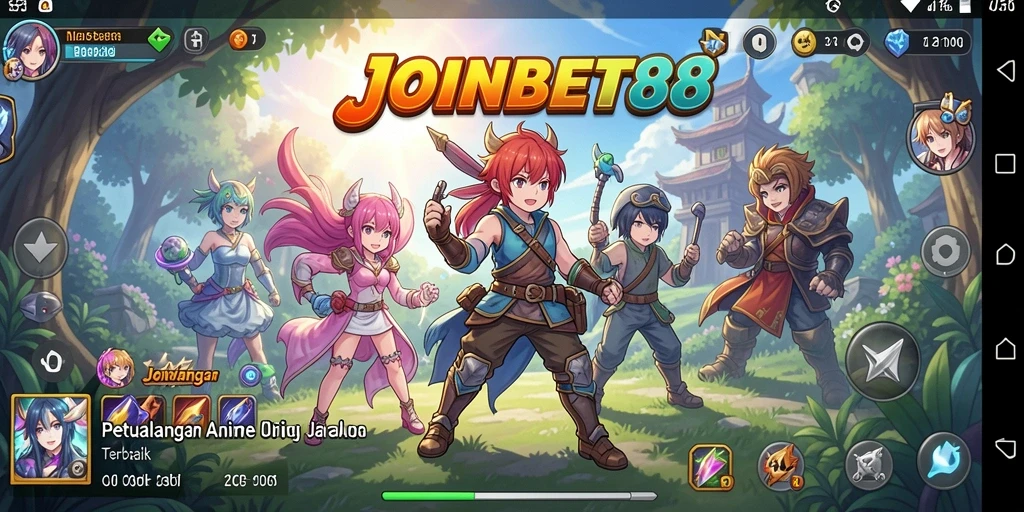 Tampilan gameplay seru dan karakter anime yang menawan.