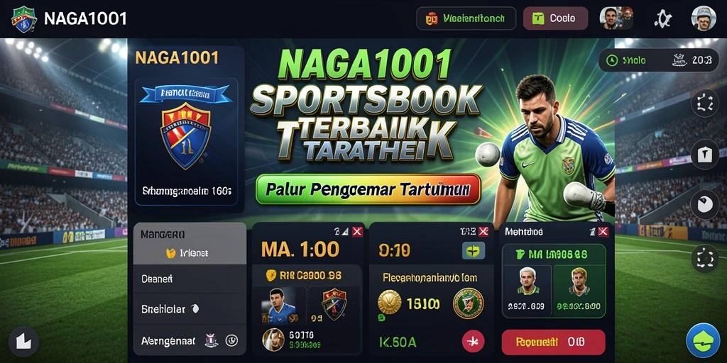 Tampilan gameplay NAGA1001 dengan berbagai pilihan taruhan olahraga.