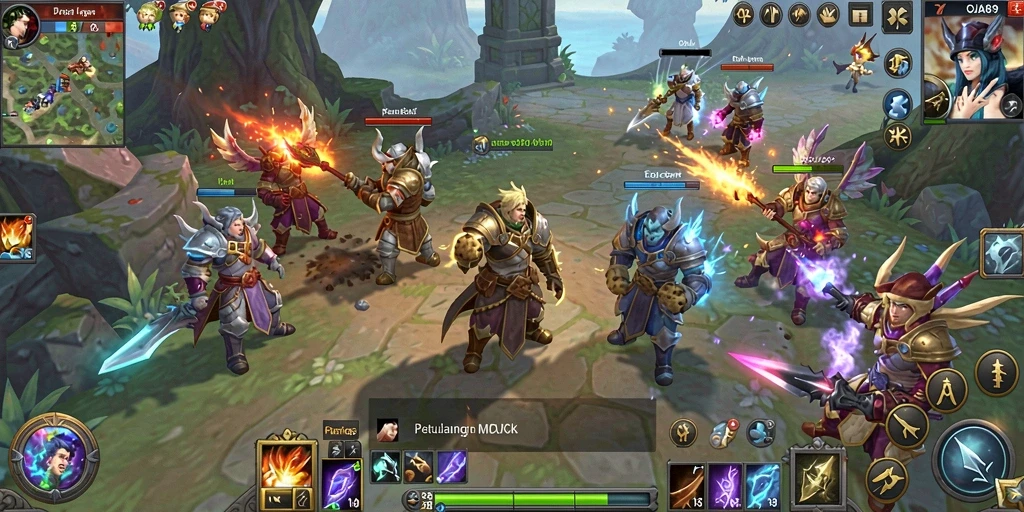 Tampilan gameplay OJA89 dengan grafis yang memukau dalam dunia MMORPG.