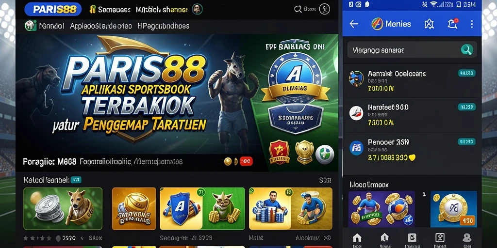 Tampilan seru gameplay Sportsbook di PARIS88.