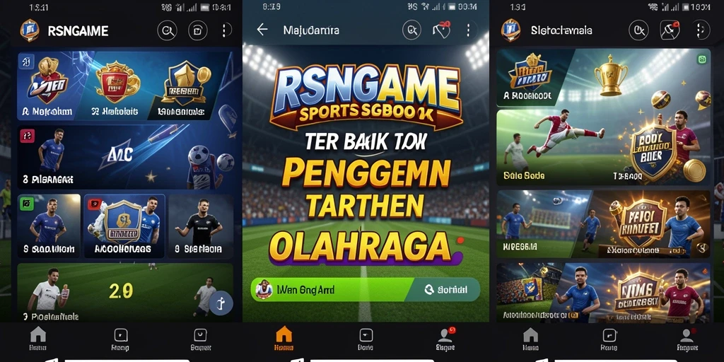 Screenshot RSNGAME menampilkan tampilan langsung taruhan olahraga yang menarik.