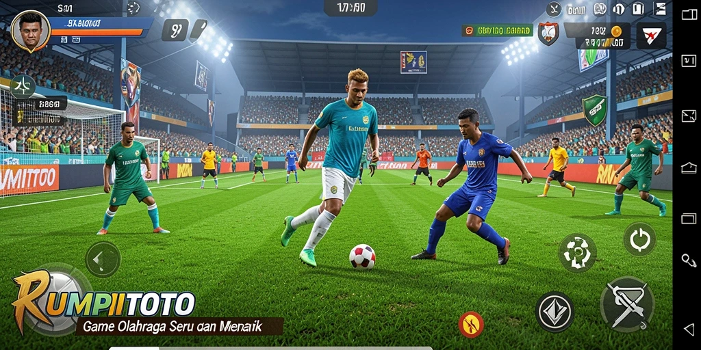 Tampilan menarik dari gameplay RUMPITOTO yang penuh aksi olahraga.