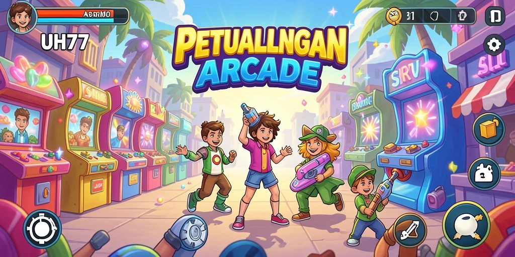 Tampilan gameplay UH77 yang seru dan penuh tantangan.